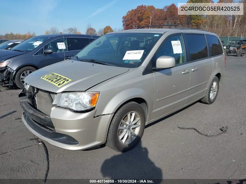 2014 Dodge Grand Caravan Sxt VIN: 2C4RDGCG5ER420525 Lot: 40734858