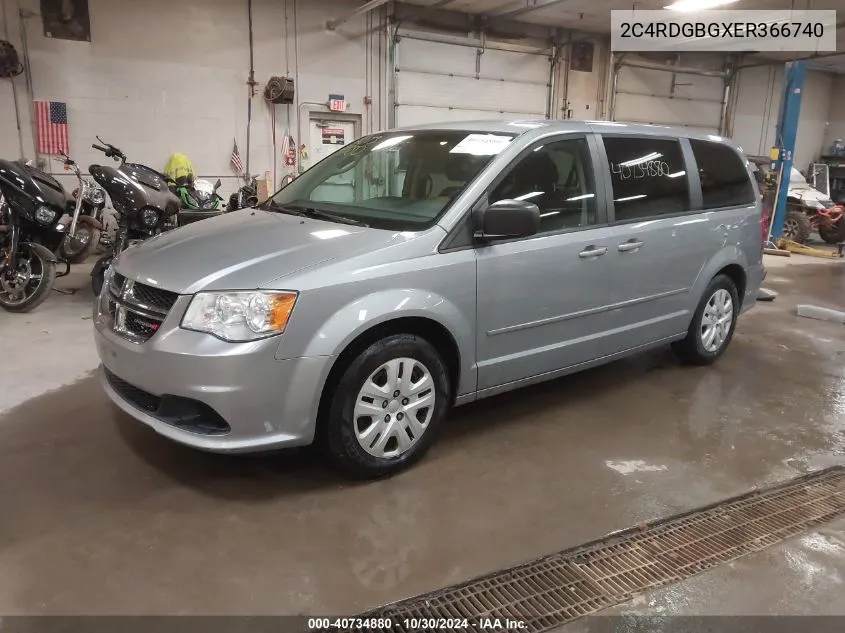 2C4RDGBGXER366740 2014 Dodge Grand Caravan Se