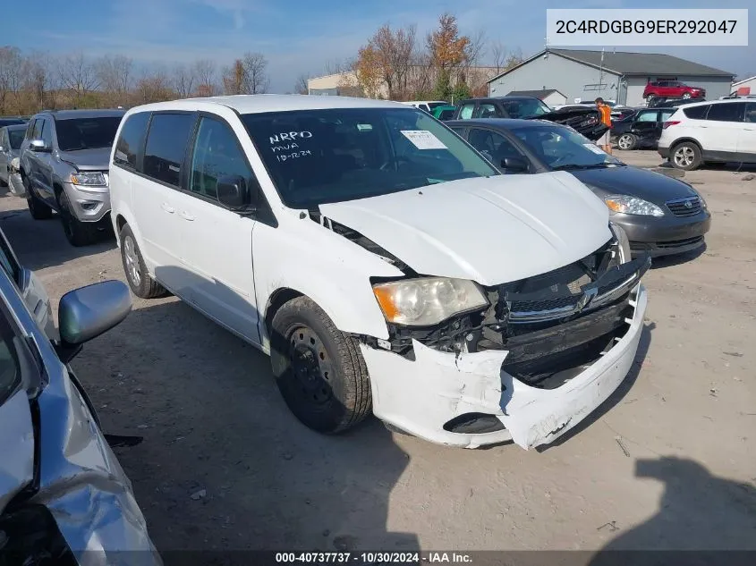 2C4RDGBG9ER292047 2014 Dodge Grand Caravan Se