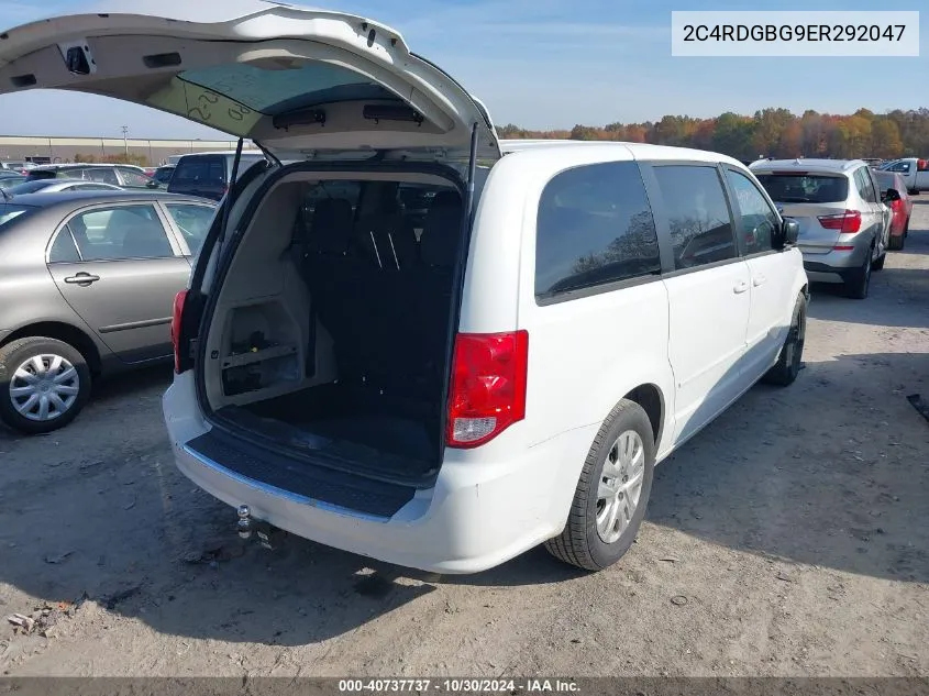 2C4RDGBG9ER292047 2014 Dodge Grand Caravan Se