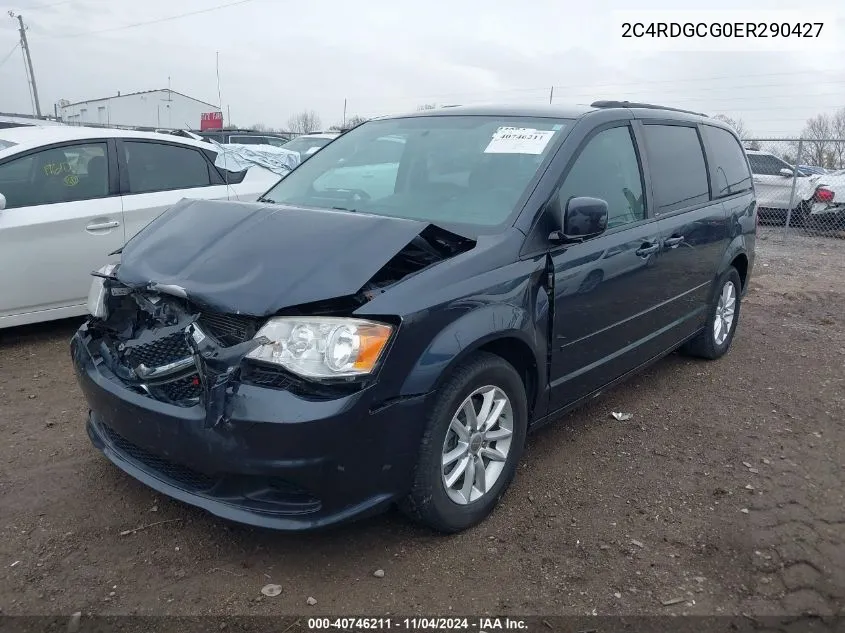 2014 Dodge Grand Caravan Sxt VIN: 2C4RDGCG0ER290427 Lot: 40746211