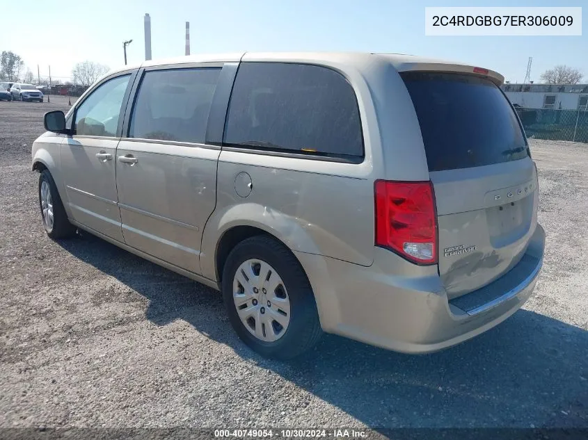 2014 Dodge Grand Caravan Se VIN: 2C4RDGBG7ER306009 Lot: 40749054