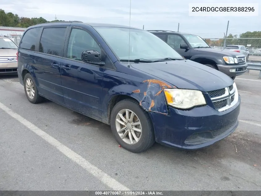 2014 Dodge Grand Caravan Sxt VIN: 2C4RDGCG8ER388296 Lot: 40770067