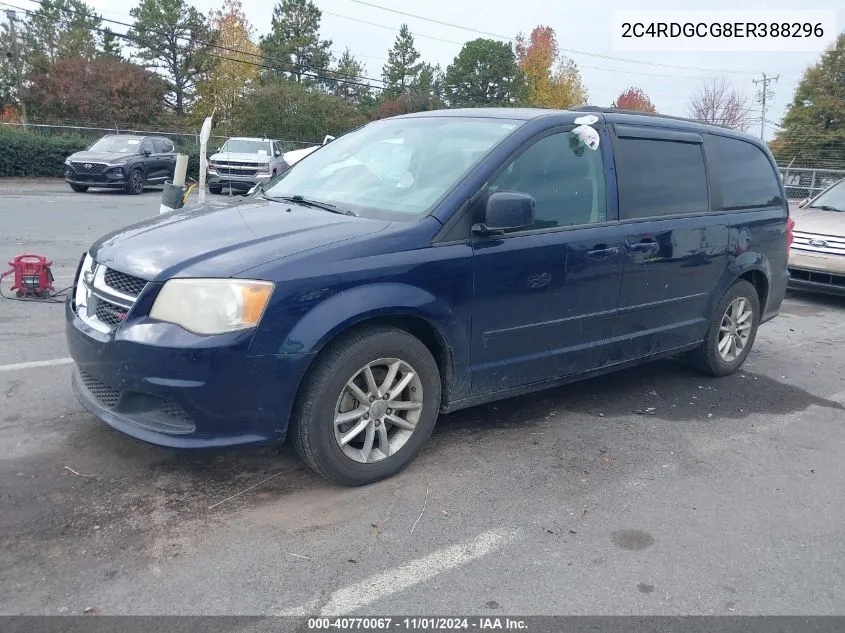 2014 Dodge Grand Caravan Sxt VIN: 2C4RDGCG8ER388296 Lot: 40770067