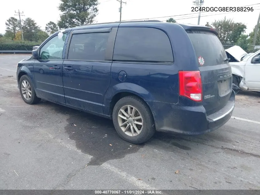 2014 Dodge Grand Caravan Sxt VIN: 2C4RDGCG8ER388296 Lot: 40770067