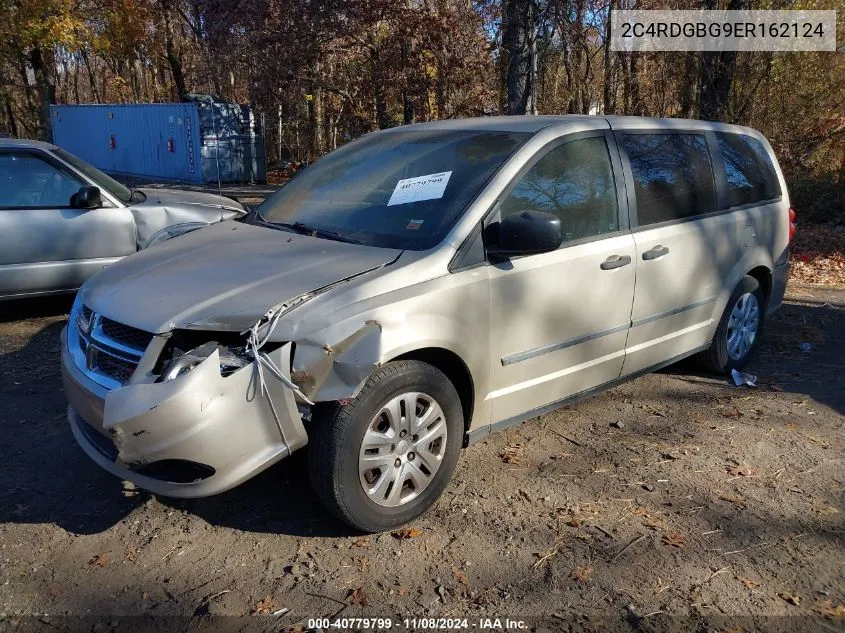 2014 Dodge Grand Caravan American Value Pkg VIN: 2C4RDGBG9ER162124 Lot: 40779799