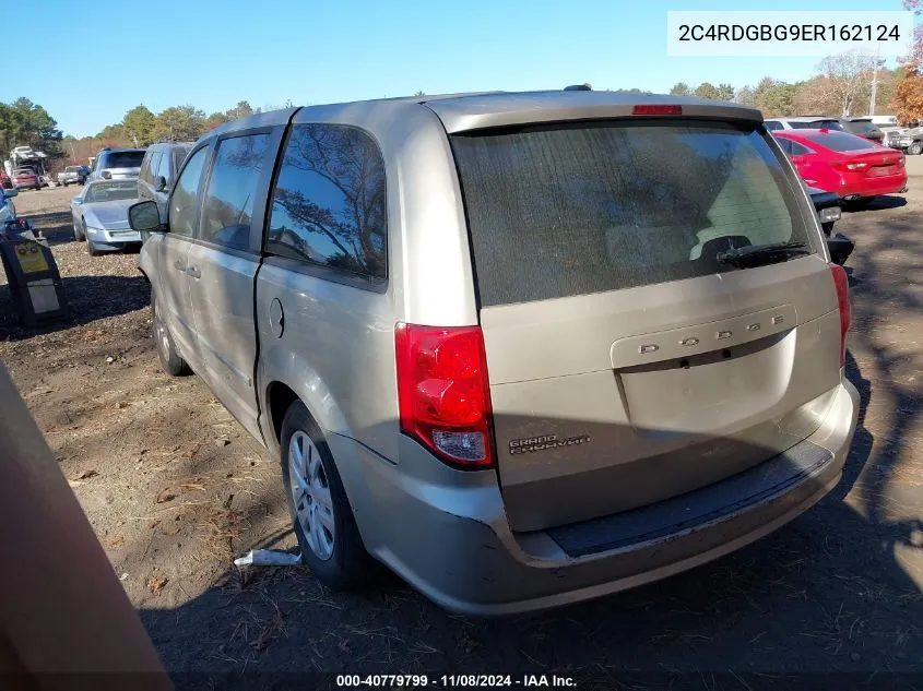 2014 Dodge Grand Caravan American Value Pkg VIN: 2C4RDGBG9ER162124 Lot: 40779799