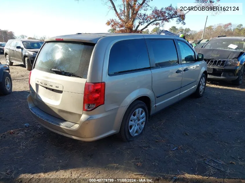 2014 Dodge Grand Caravan American Value Pkg VIN: 2C4RDGBG9ER162124 Lot: 40779799