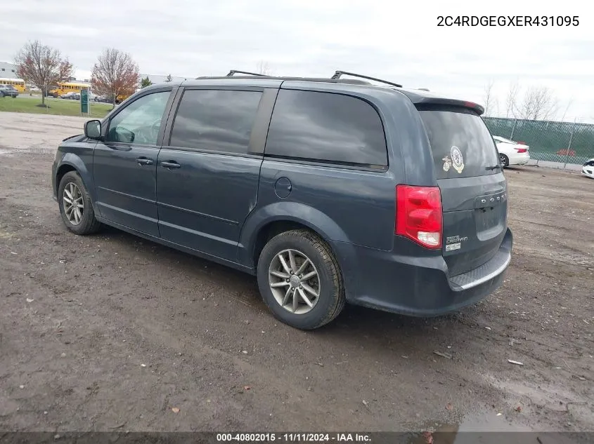 2014 Dodge Grand Caravan R/T VIN: 2C4RDGEGXER431095 Lot: 40802015