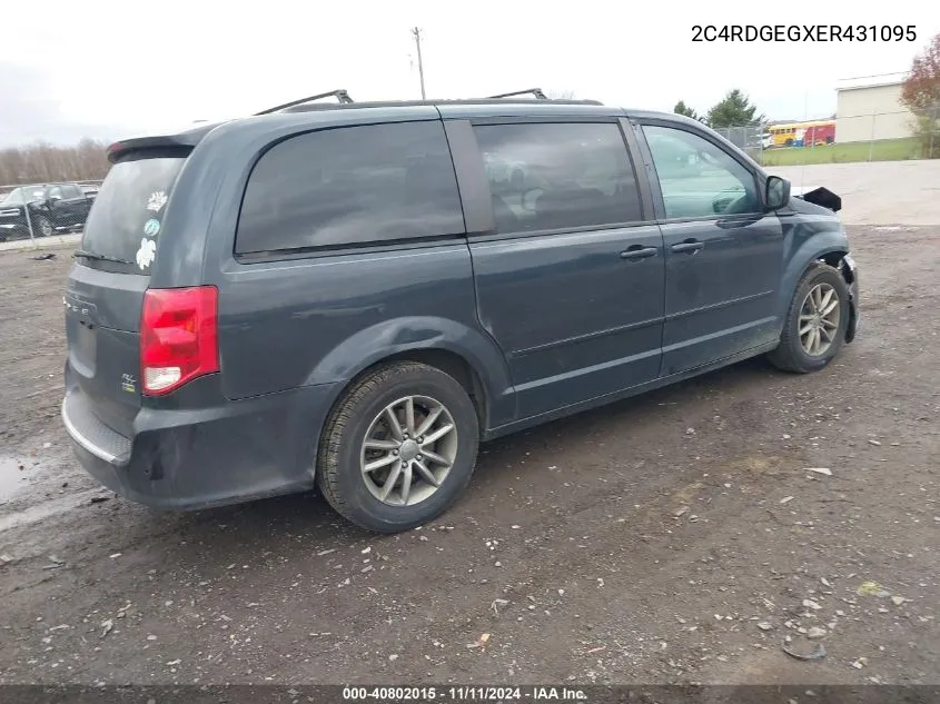 2014 Dodge Grand Caravan R/T VIN: 2C4RDGEGXER431095 Lot: 40802015