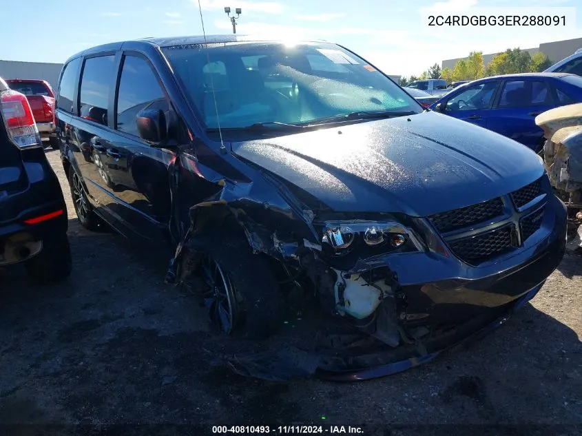 2C4RDGBG3ER288091 2014 Dodge Grand Caravan Se