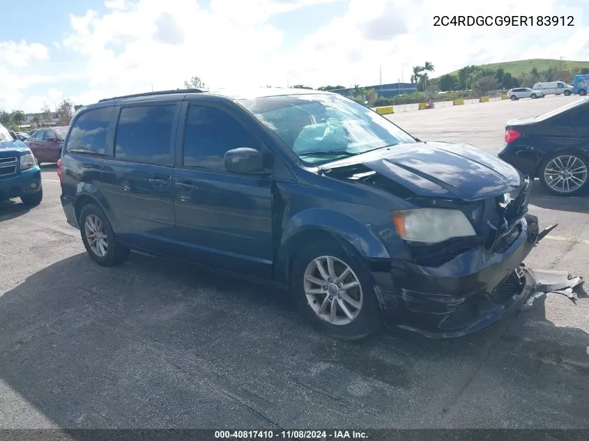 2014 Dodge Grand Caravan Sxt VIN: 2C4RDGCG9ER183912 Lot: 40817410