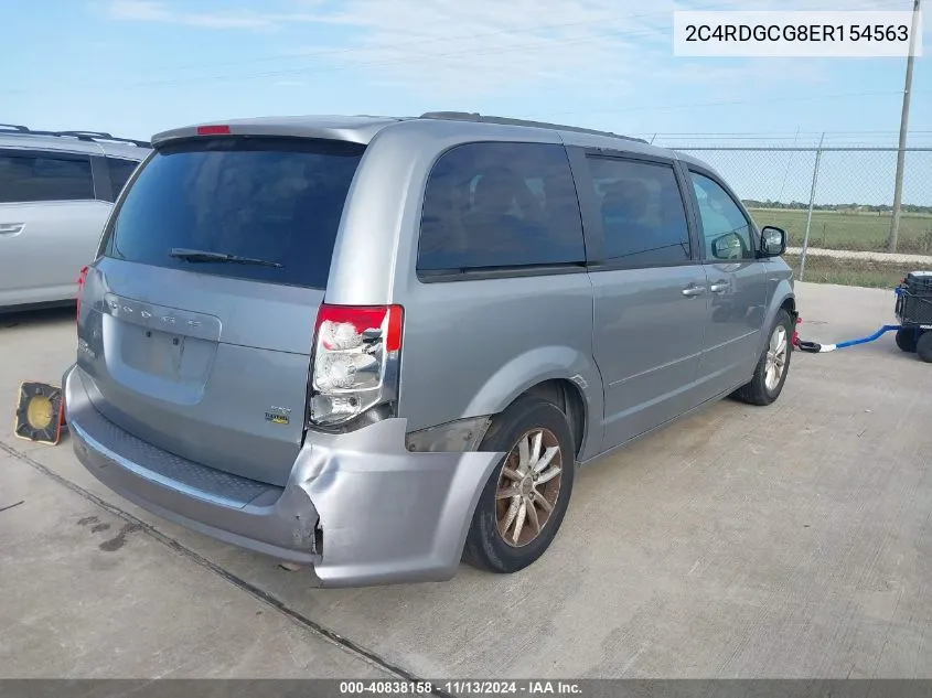 2014 Dodge Grand Caravan Sxt VIN: 2C4RDGCG8ER154563 Lot: 40838158