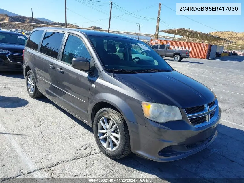 2014 Dodge Grand Caravan Se 30Th Anniversary VIN: 2C4RDGBG5ER417030 Lot: 40902140