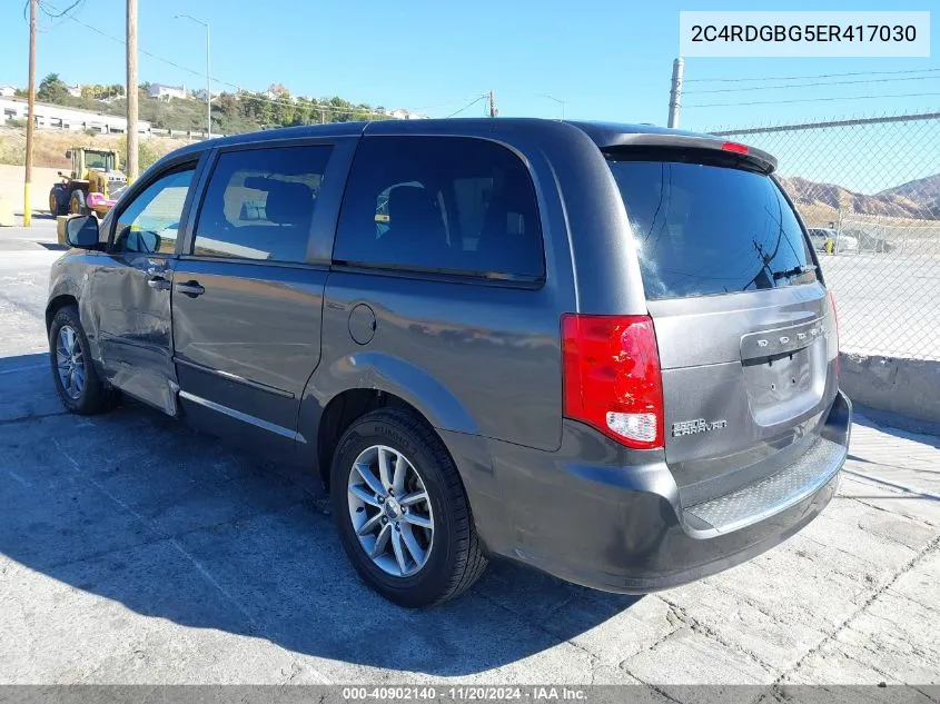 2014 Dodge Grand Caravan Se 30Th Anniversary VIN: 2C4RDGBG5ER417030 Lot: 40902140