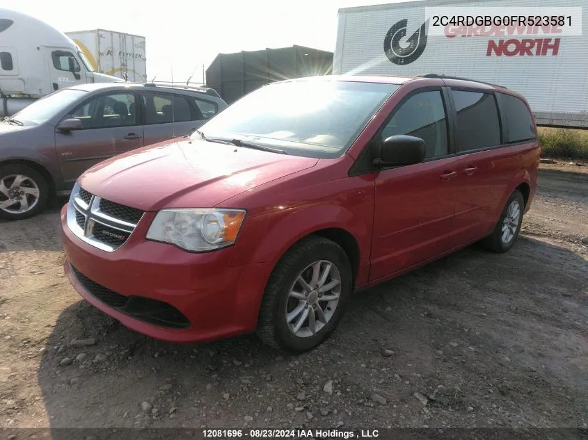 2C4RDGBG0FR523581 2015 Dodge Grand Caravan Se