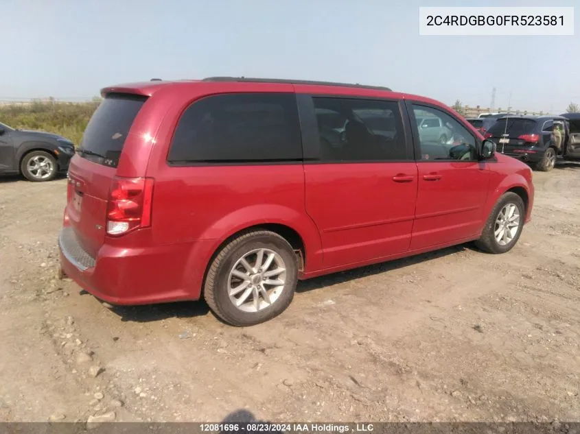 2C4RDGBG0FR523581 2015 Dodge Grand Caravan Se