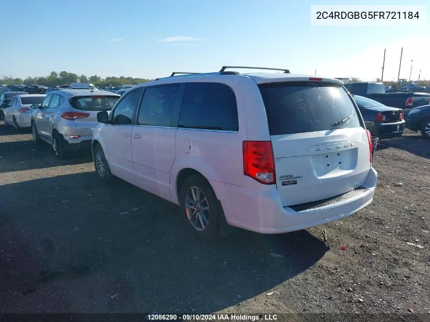 2C4RDGBG5FR721184 2015 Dodge Grand Caravan Se/Sxt