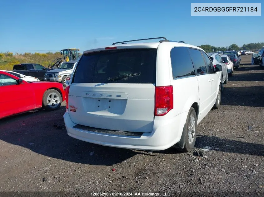 2C4RDGBG5FR721184 2015 Dodge Grand Caravan Se/Sxt