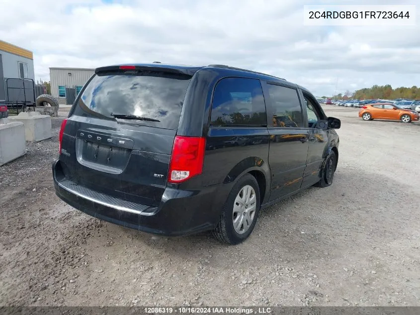 2015 Dodge Grand Caravan Se VIN: 2C4RDGBG1FR723644 Lot: 12086319