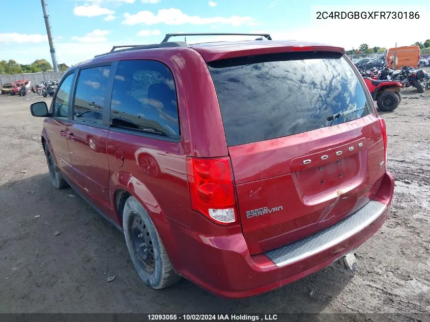 2C4RDGBGXFR730186 2015 Dodge Grand Caravan Se/Sxt