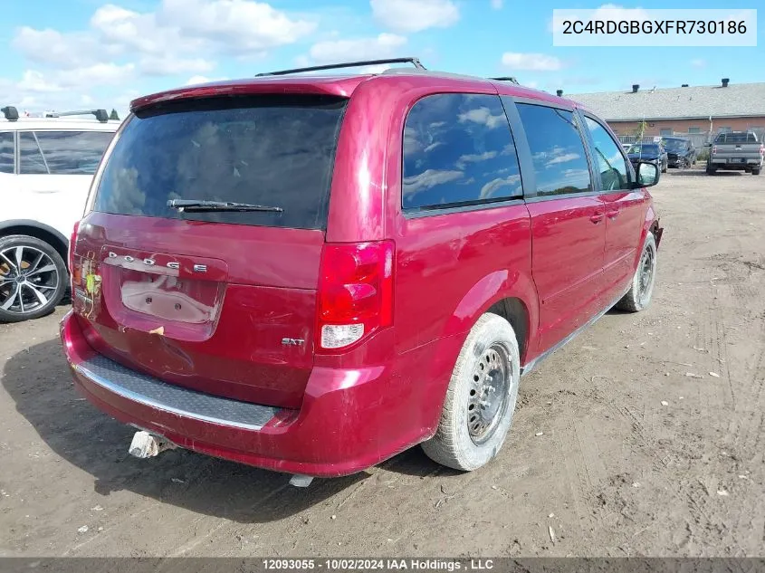 2C4RDGBGXFR730186 2015 Dodge Grand Caravan Se/Sxt