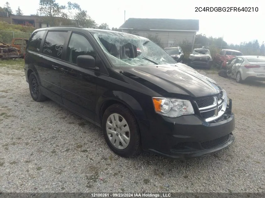 2C4RDGBG2FR640210 2015 Dodge Grand Caravan Se