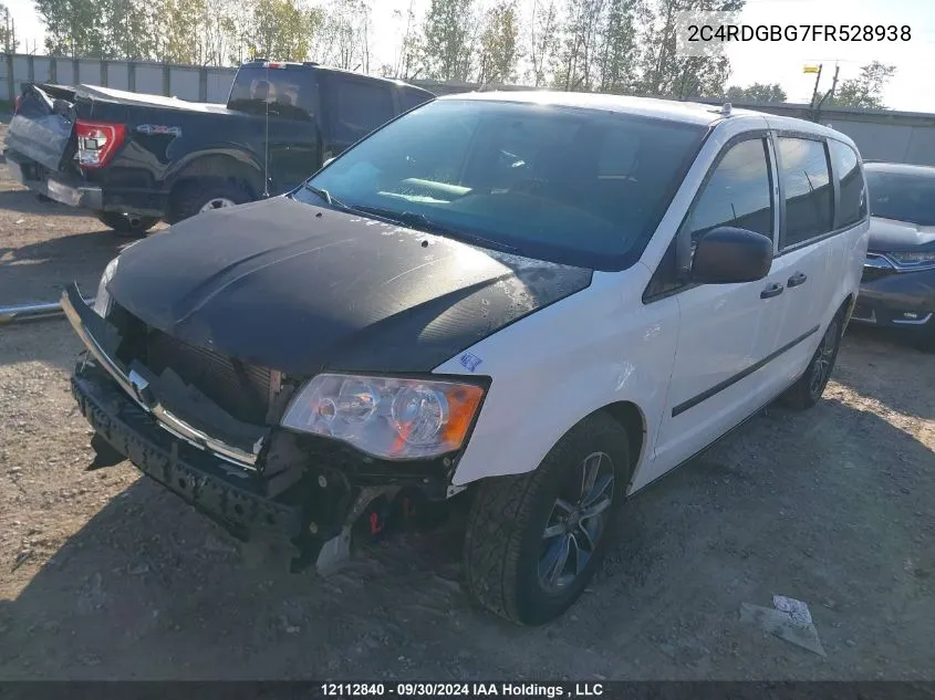 2C4RDGBG7FR528938 2015 Dodge Grand Caravan Se