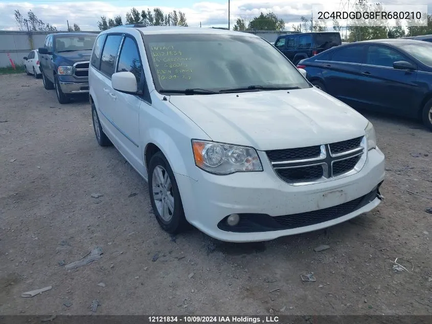 2015 Dodge Grand Caravan VIN: 2C4RDGDG8FR680210 Lot: 12121834