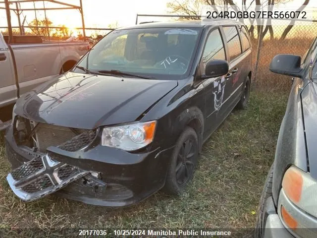 2015 Dodge Grand Caravan Sxt VIN: 2C4RDGBG7FR566072 Lot: 20177036