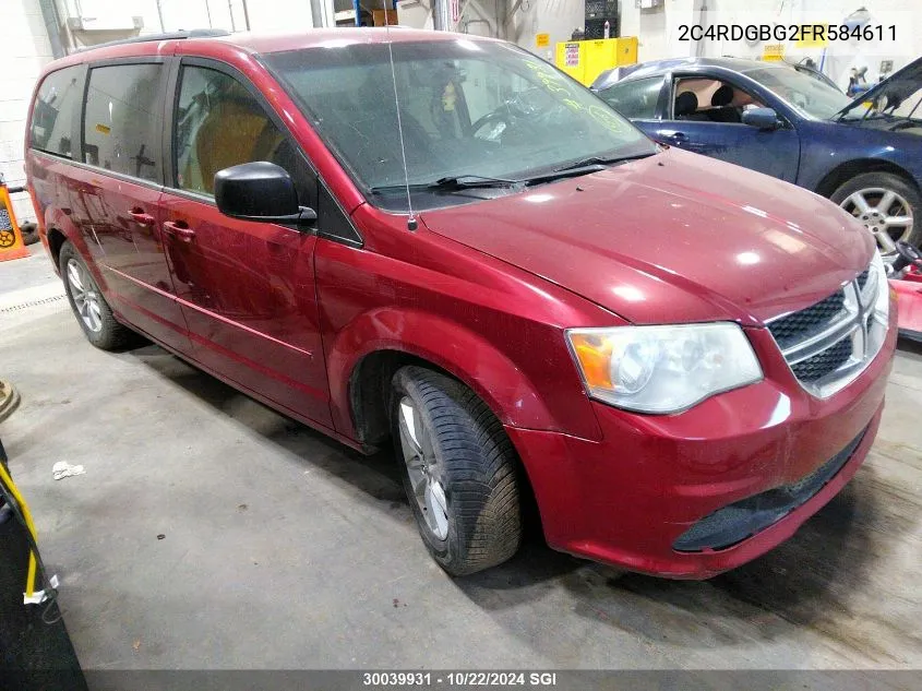 2015 Dodge Grand Caravan Se VIN: 2C4RDGBG2FR584611 Lot: 30039931