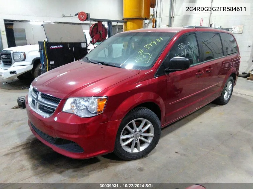 2C4RDGBG2FR584611 2015 Dodge Grand Caravan Se