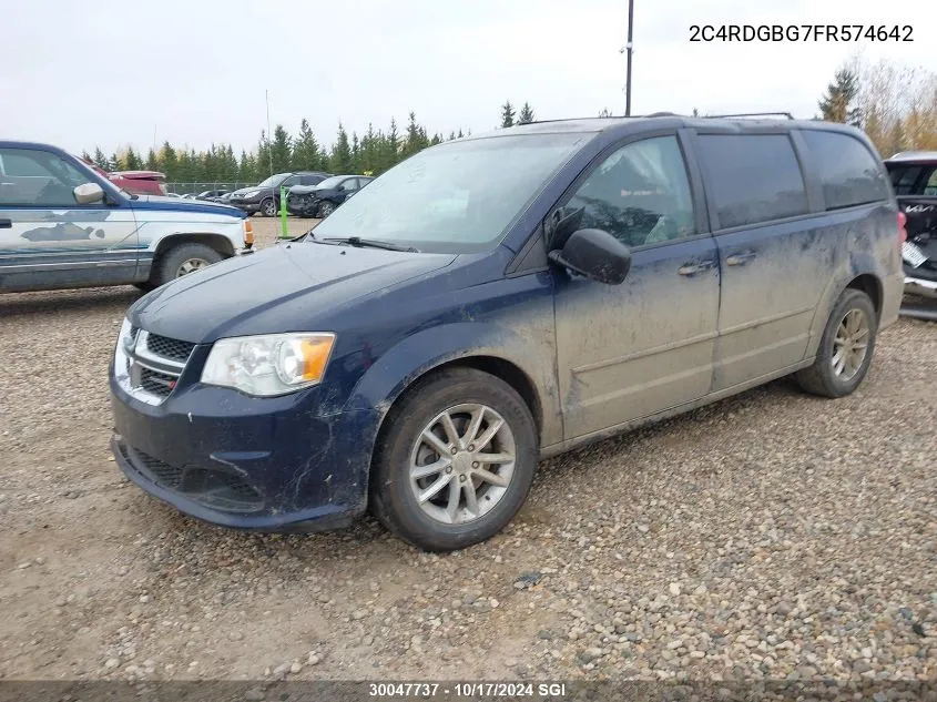 2015 Dodge Grand Caravan Se VIN: 2C4RDGBG7FR574642 Lot: 30047737