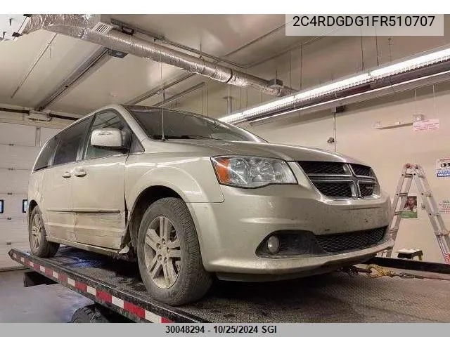 2015 Dodge Grand Caravan Crew VIN: 2C4RDGDG1FR510707 Lot: 30048294