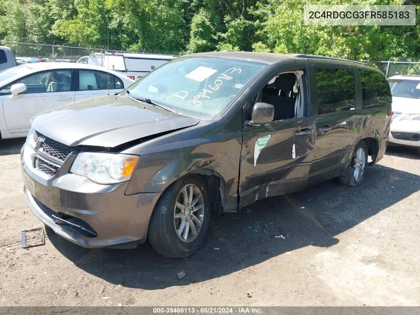 2C4RDGCG3FR585183 2015 Dodge Grand Caravan Sxt