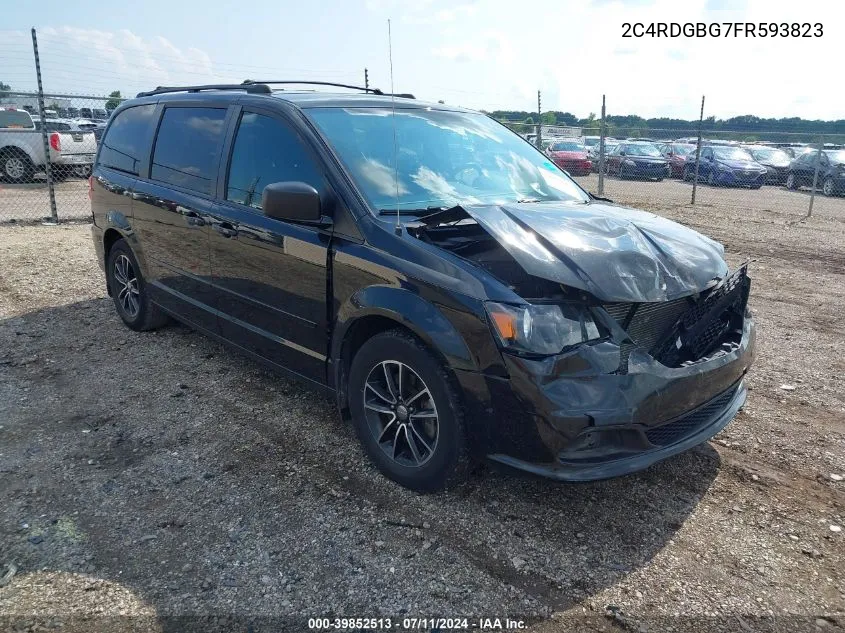 2015 Dodge Grand Caravan Se VIN: 2C4RDGBG7FR593823 Lot: 39852513