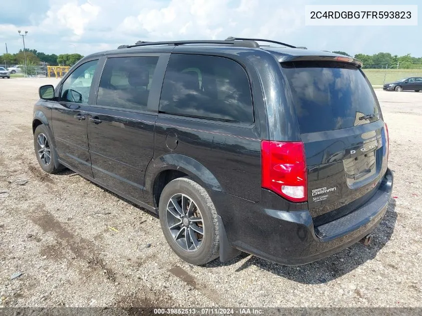 2015 Dodge Grand Caravan Se VIN: 2C4RDGBG7FR593823 Lot: 39852513