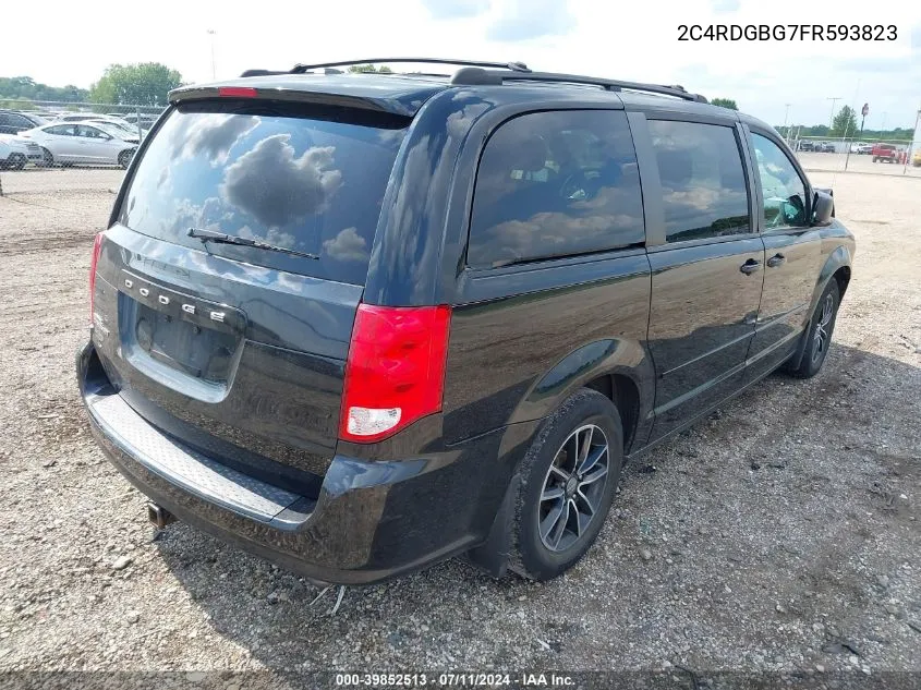 2015 Dodge Grand Caravan Se VIN: 2C4RDGBG7FR593823 Lot: 39852513