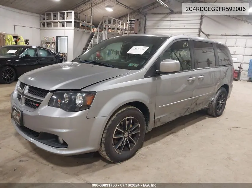 2015 Dodge Grand Caravan R/T VIN: 2C4RDGEG9FR592006 Lot: 39891763