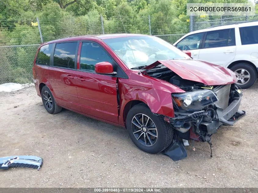 2015 Dodge Grand Caravan R/T VIN: 2C4RDGEG0FR569861 Lot: 40467292