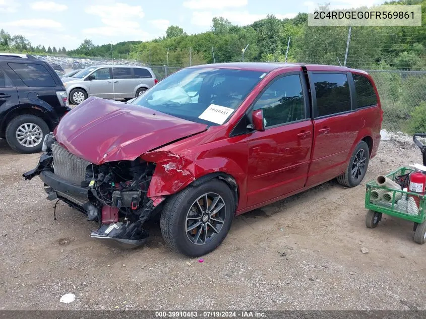 2015 Dodge Grand Caravan R/T VIN: 2C4RDGEG0FR569861 Lot: 40467292