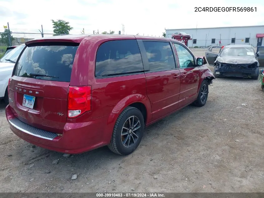 2015 Dodge Grand Caravan R/T VIN: 2C4RDGEG0FR569861 Lot: 40467292