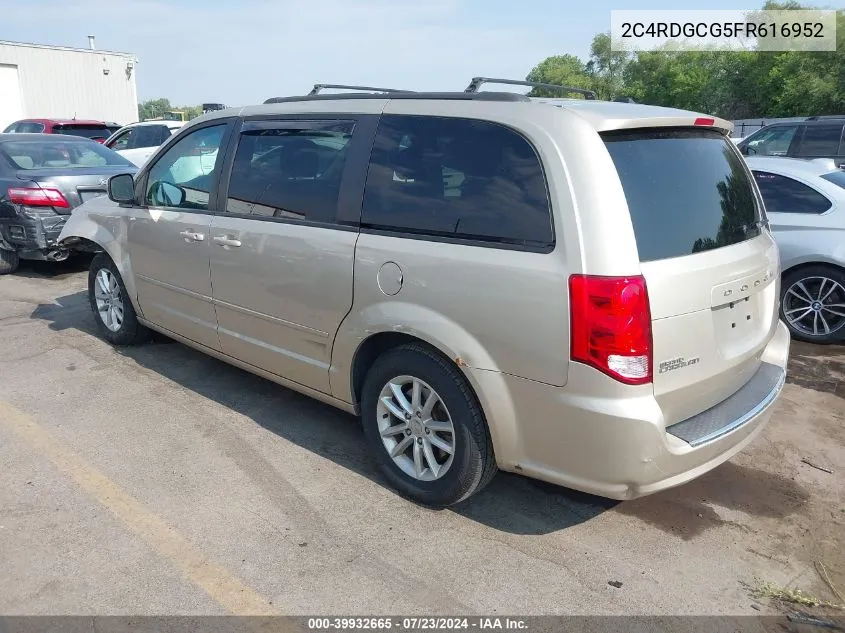 2C4RDGCG5FR616952 2015 Dodge Grand Caravan Sxt