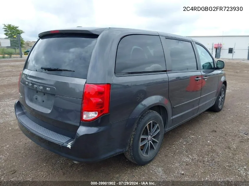 2C4RDGBG2FR723930 2015 Dodge Grand Caravan Se Plus