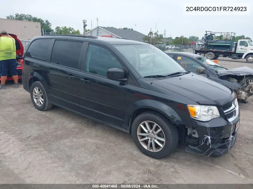 2015 Dodge Grand Caravan Sxt VIN: 2C4RDGCG1FR724923 Lot: 40041468