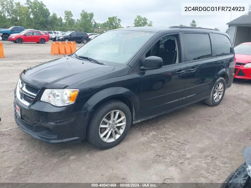 2015 Dodge Grand Caravan Sxt VIN: 2C4RDGCG1FR724923 Lot: 40041468