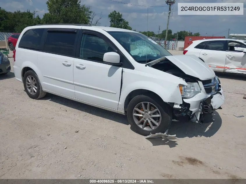 2015 Dodge Grand Caravan Sxt VIN: 2C4RDGCG1FR531249 Lot: 40096525