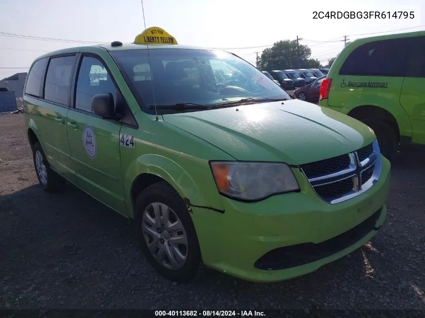 2C4RDGBG3FR614795 2015 Dodge Grand Caravan Se