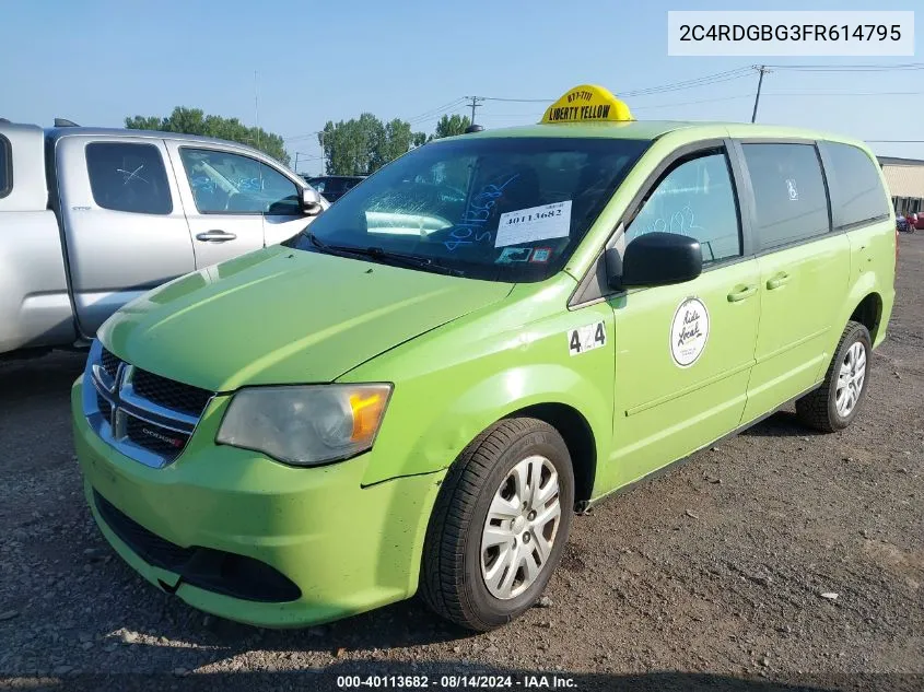 2C4RDGBG3FR614795 2015 Dodge Grand Caravan Se