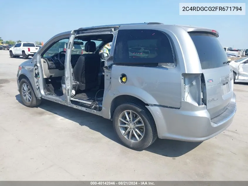 2C4RDGCG2FR671794 2015 Dodge Grand Caravan Sxt Plus